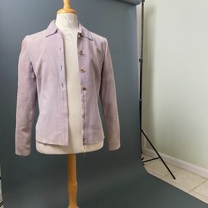 LORO PIANA Suede Womens Jacket Coat Medium size10